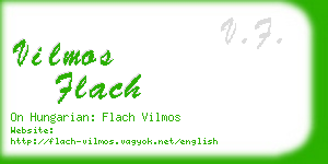 vilmos flach business card